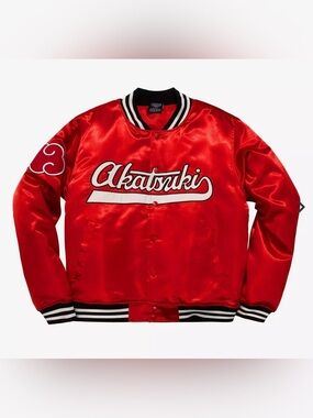 Naruto Shippuden Akatsuki Bomber Jacket Size Small